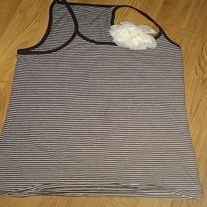 Nwot Old Navy black and white striped tank top